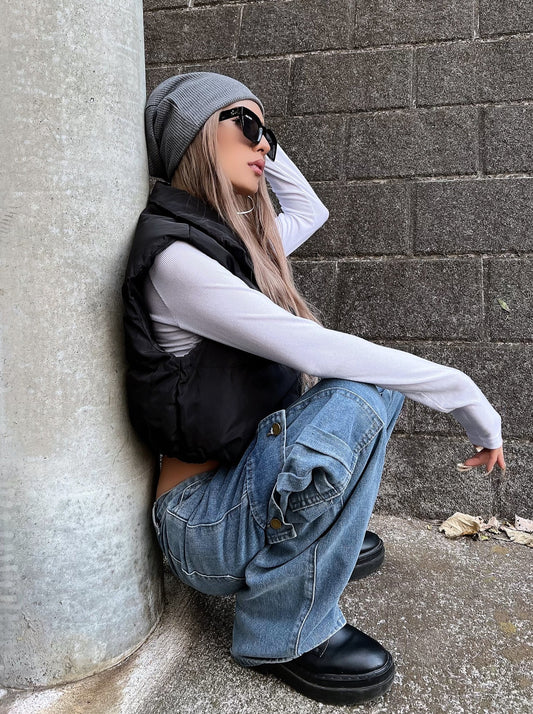 グレーソリッドニットビーニー DPB10072