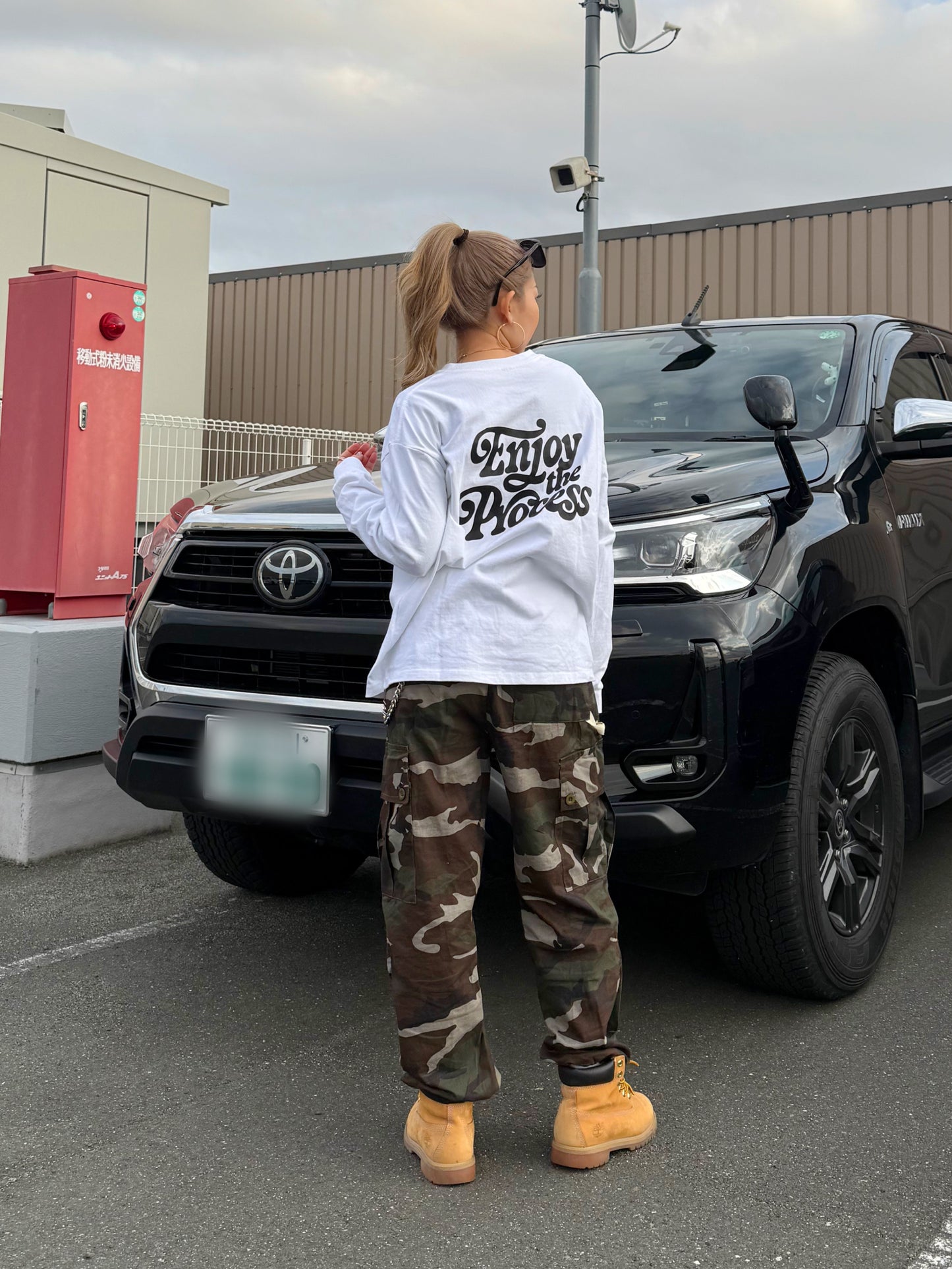 ユニセックスロゴロングスリーブTシャツ DPB73254