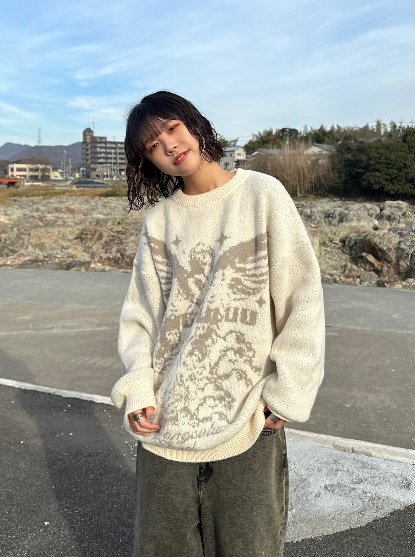 ラウンドネックニット DPB70005