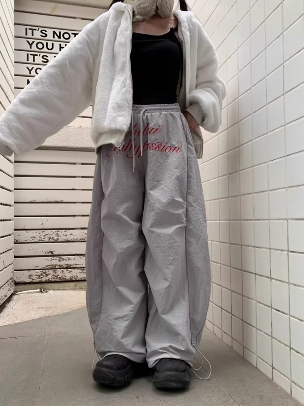 フロントプリントワークパンツ DPB71701