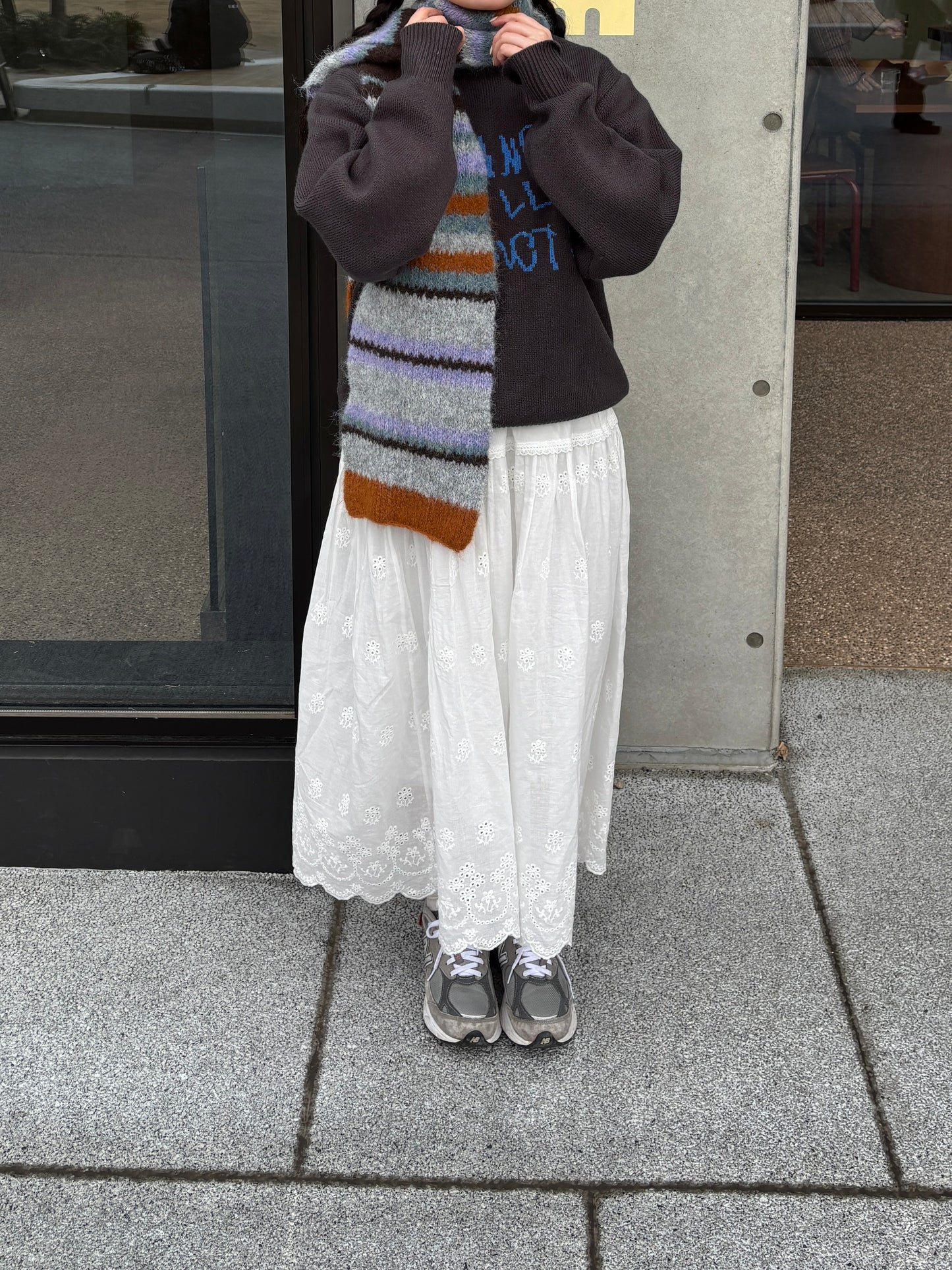 裾コットンレーススカート DPB84105