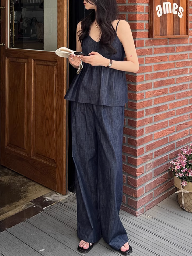 ハイウエストカジュアルデニムパンツ CPA42333