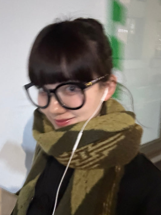 アーガイルグリーンマフラー DPA43554