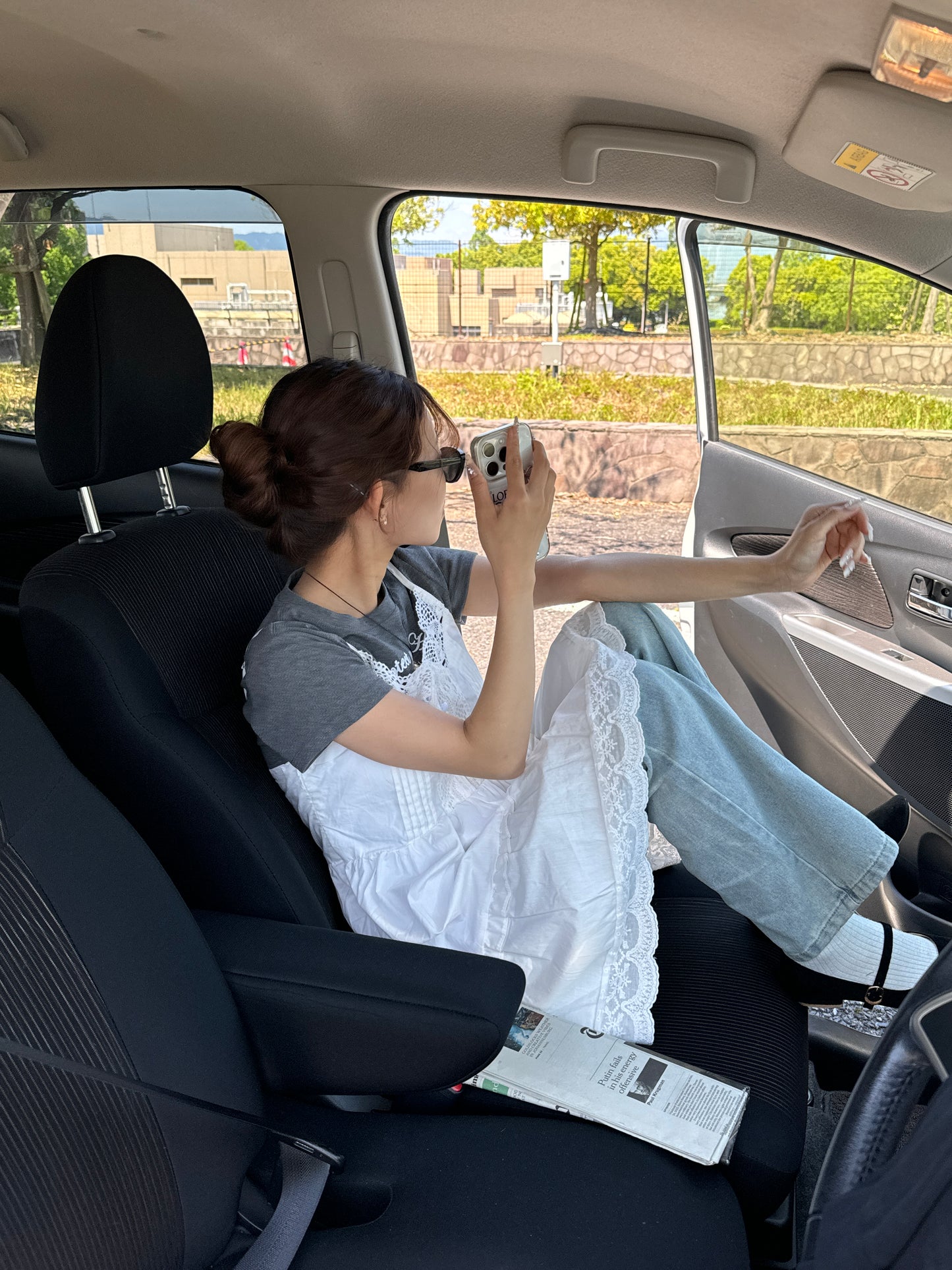 Vネックレースキャミワンピース CPA45006