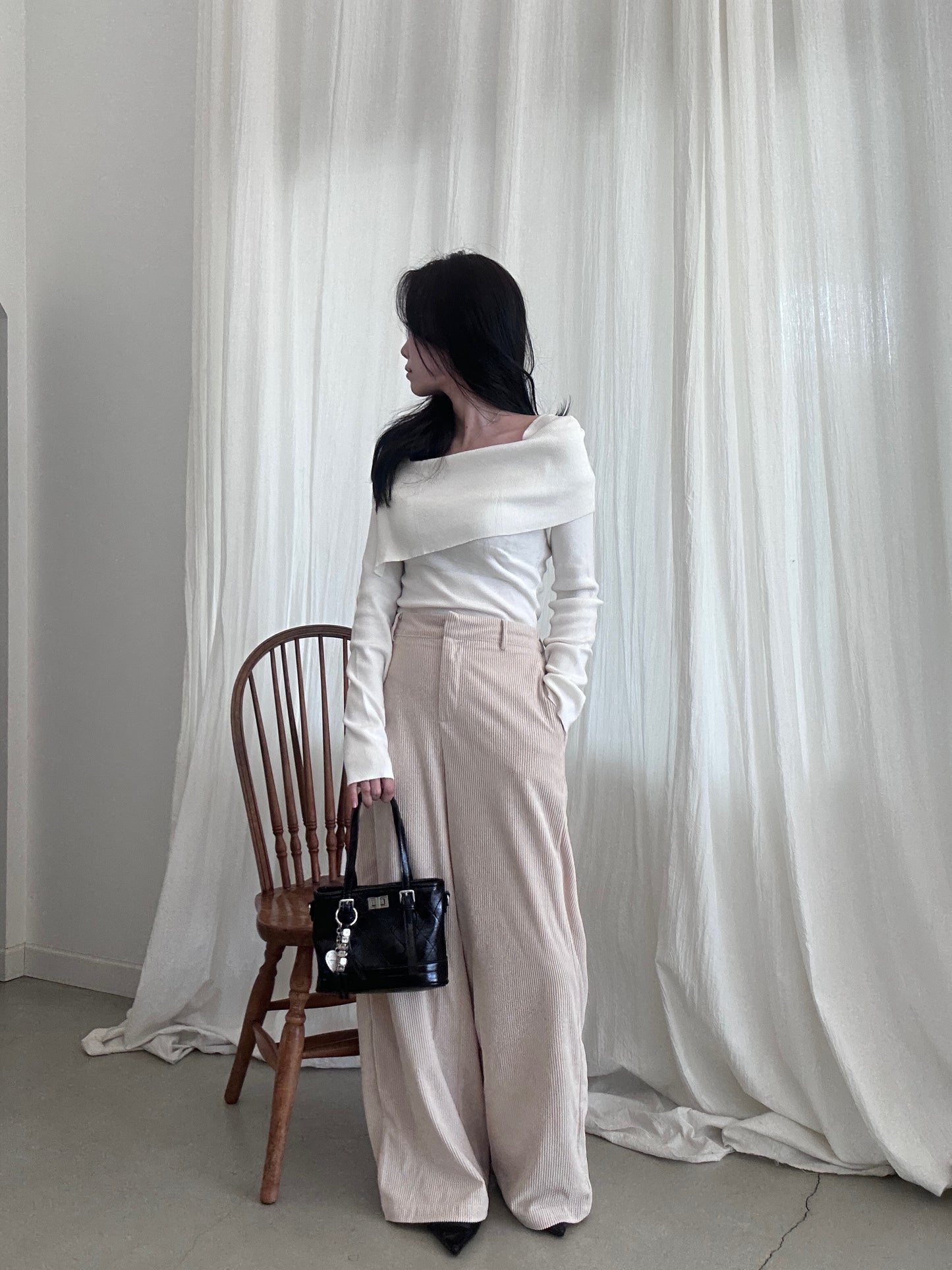 コーデュロイワイドパンツ DPB43349