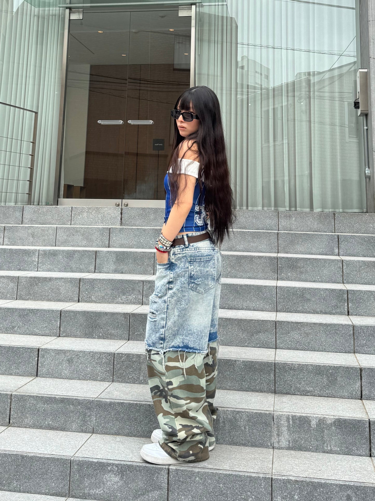 ナンバーオフショルダートップス DPB86053