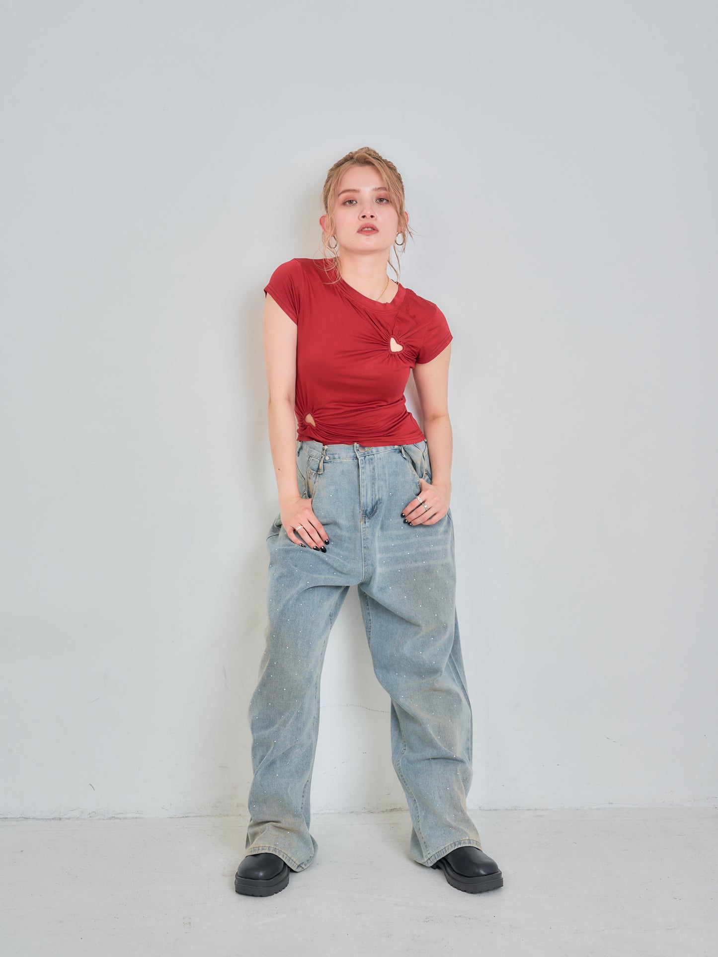 ダブルハートTシャツ DPB75036