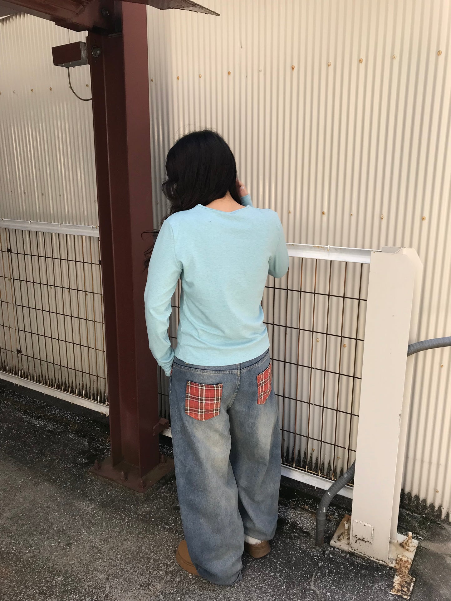 ラメグリッドデザイントップス DPB89239