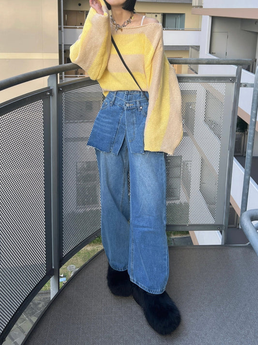 レイヤードデザインデニムパンツ DPB79048