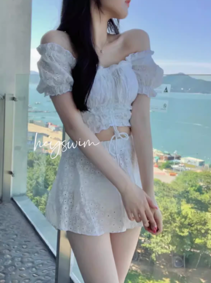 オフショルレーススイムウェア DPB71428