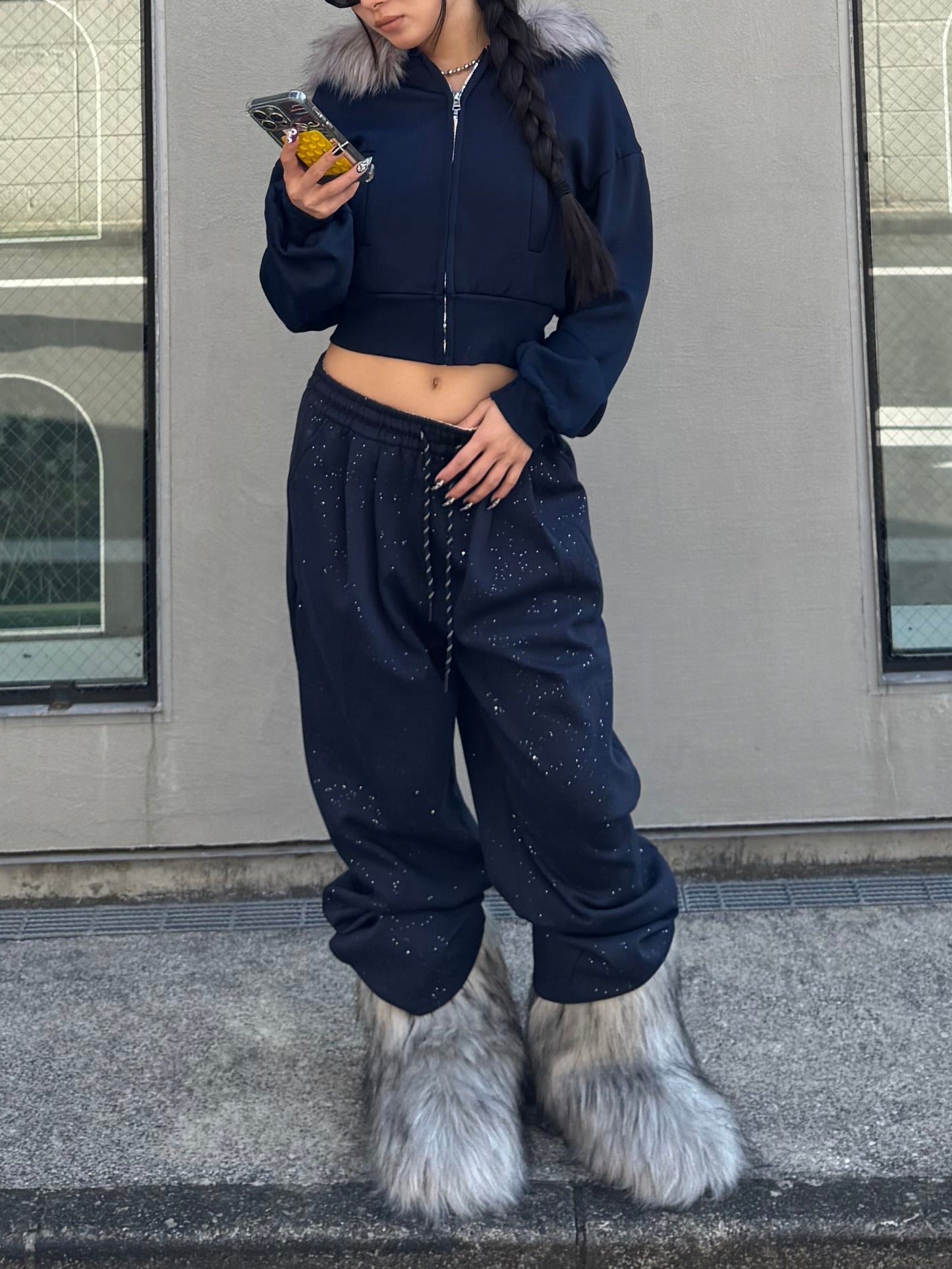 ウエストスリムファーパーカー DPB86141