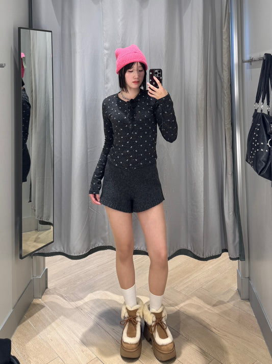 ニットショートパンツ DPB93078
