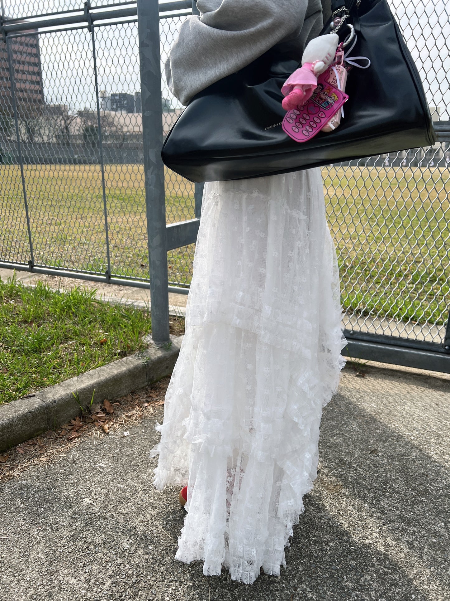 フリルボリュームロングスカート DPB79104