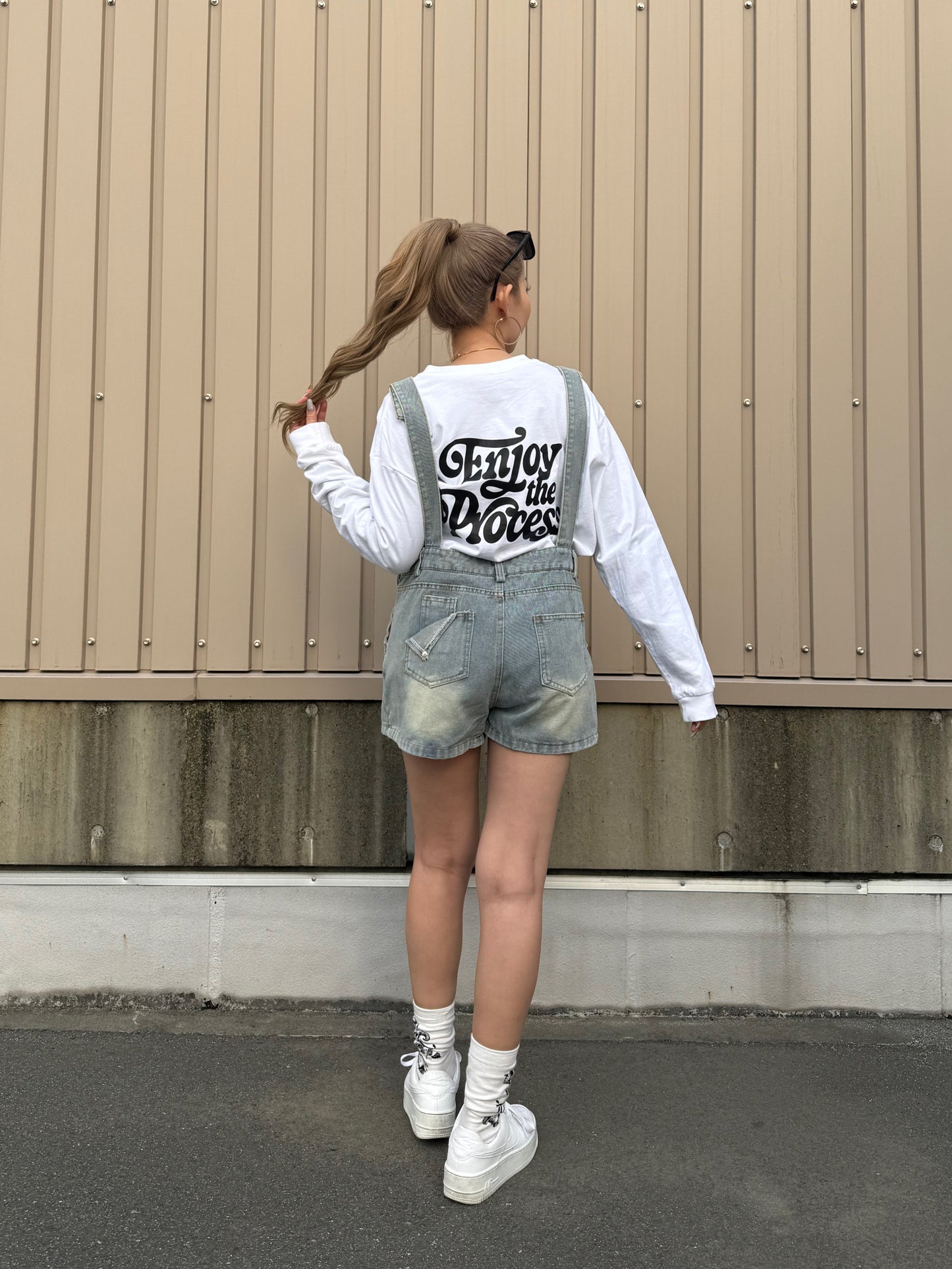 ユニセックスロゴロングスリーブTシャツ DPB73254
