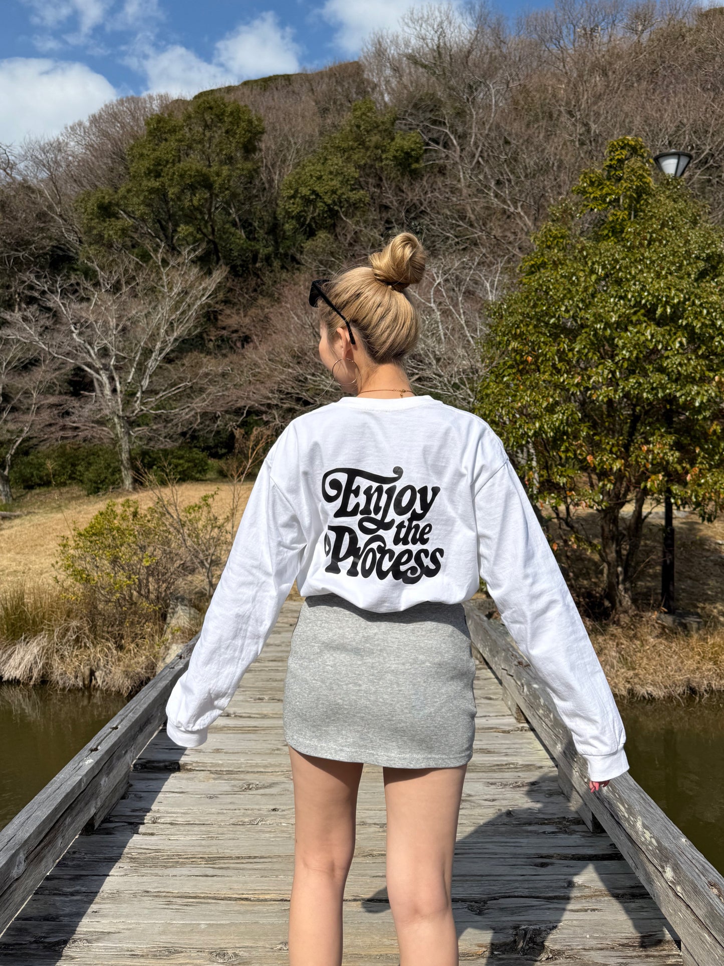ユニセックスロゴロングスリーブTシャツ DPB73254