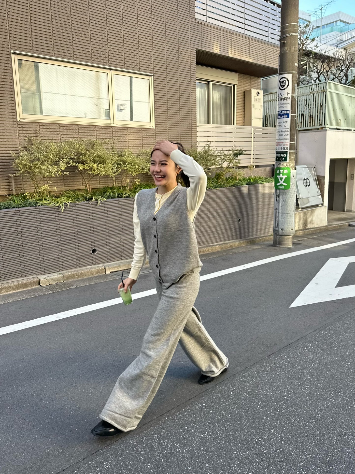 ルーズニットセットアップベスト DPB47235