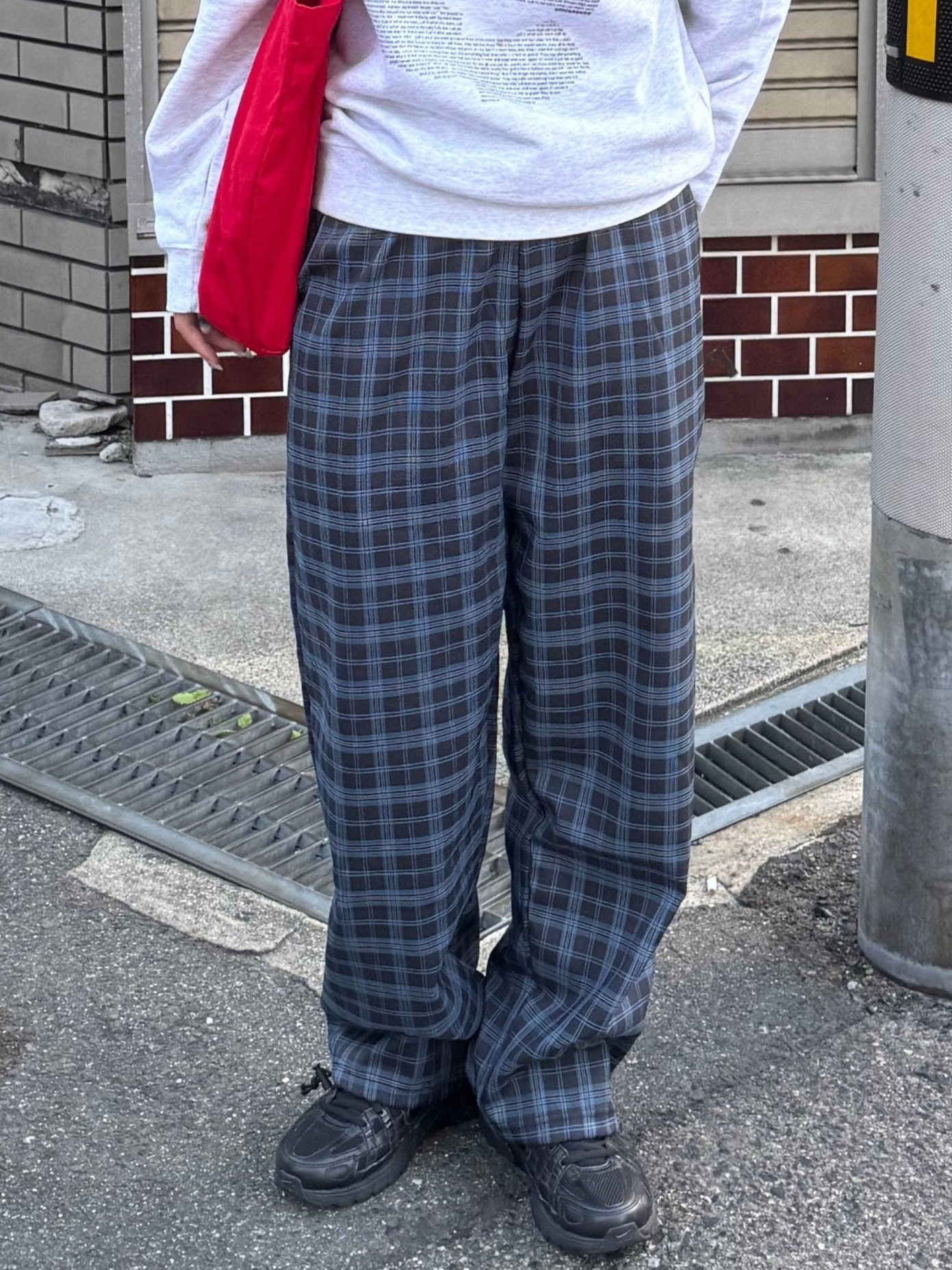 ネイビーチェックワイドパンツ DPB85028 – CRAMMY