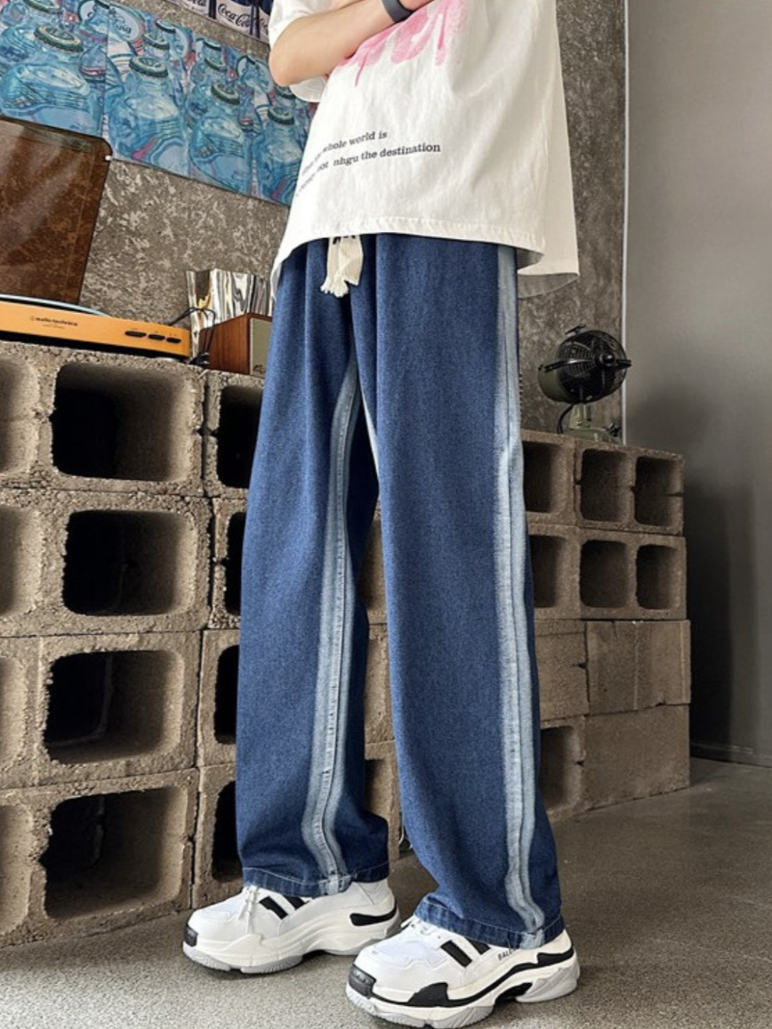 サイドラインデニムパンツ SBA06009