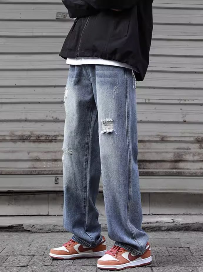 ダメージウォッシュドデニムパンツ SBA06010
