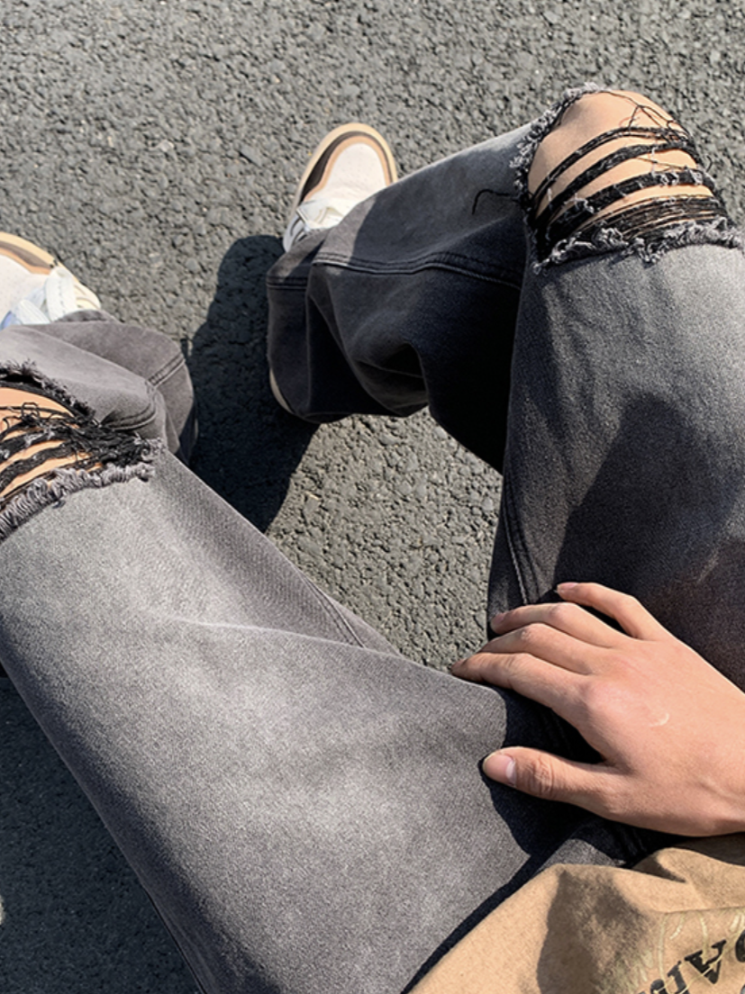 ダメージウォッシュドデニムパンツ SPA09159