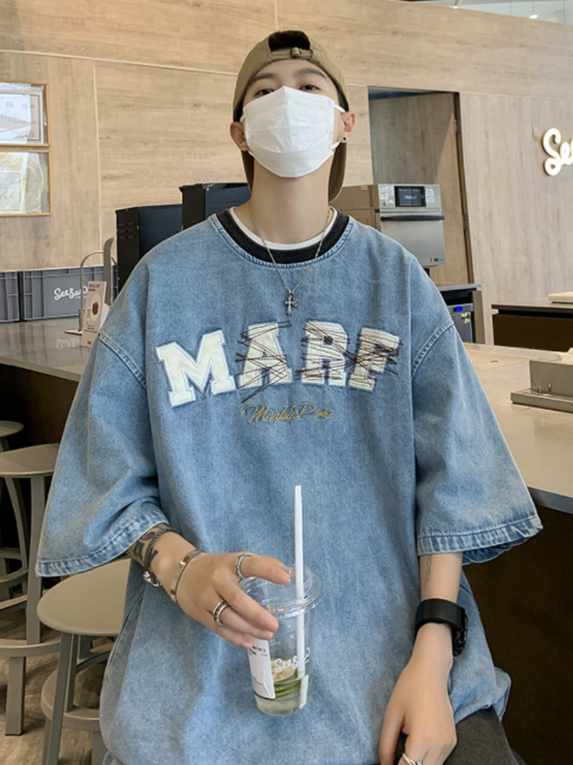 ウォッシュドデニムTシャツ SPA09022