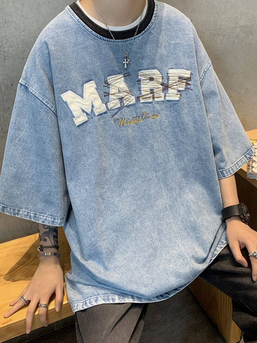 ウォッシュドデニムTシャツ SPA09022