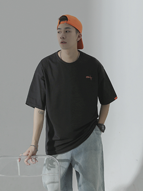 バックデザイン刺繍Tシャツ SBA01043