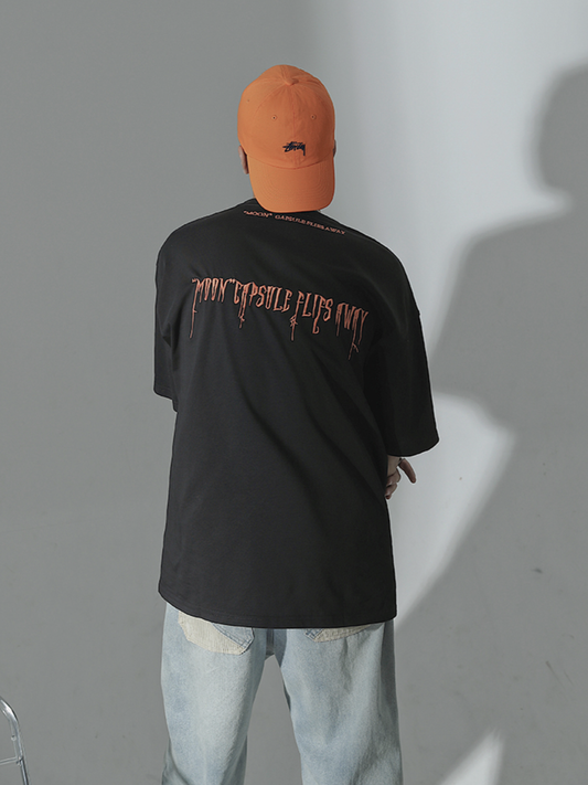 バックデザイン刺繍Tシャツ SBA01043