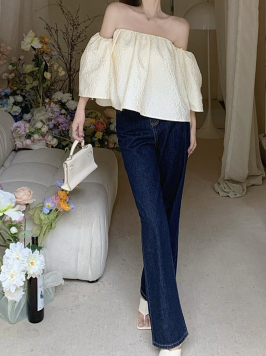 ジャカードオフショルトップス CPA42088