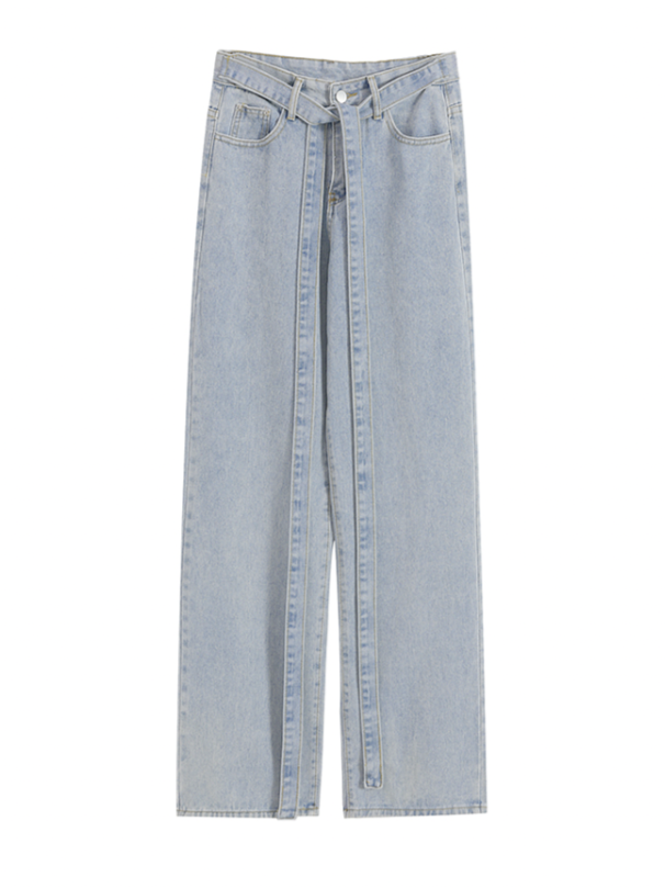 リボンストレートデニムパンツ CPA42236