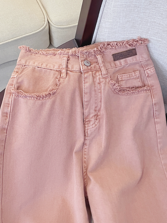 ピンクベージュデニムパンツ CPA42175