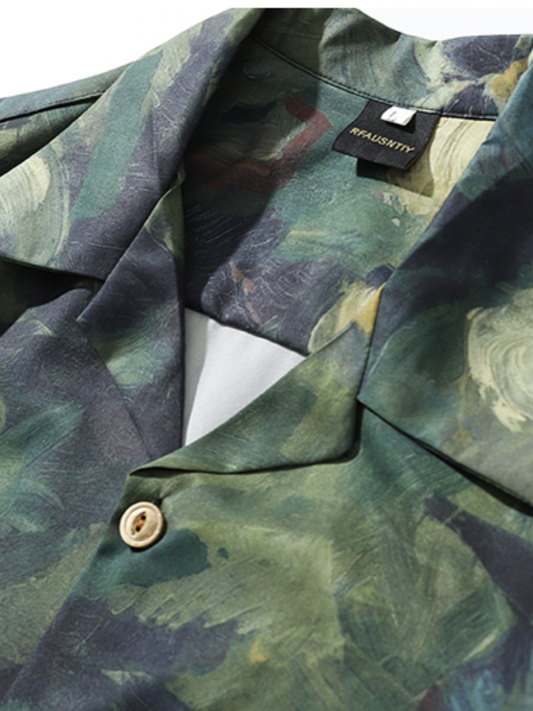 ペイントオープンカラーシャツ SPA09241