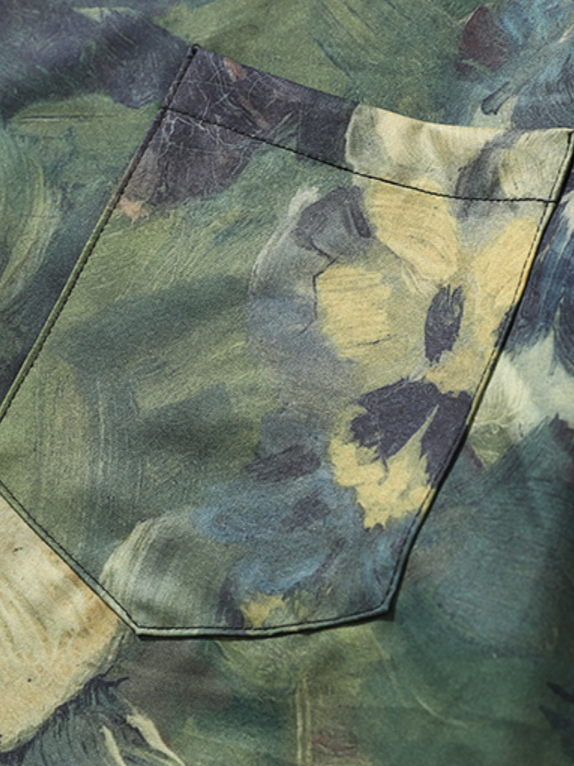 ペイントオープンカラーシャツ SPA09241