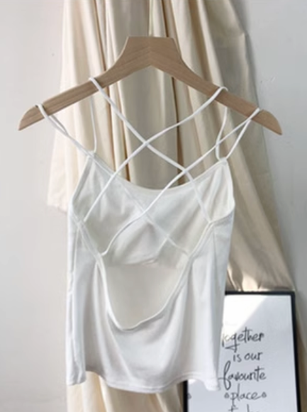 パット付きバッククロスキャミソール CPA42160