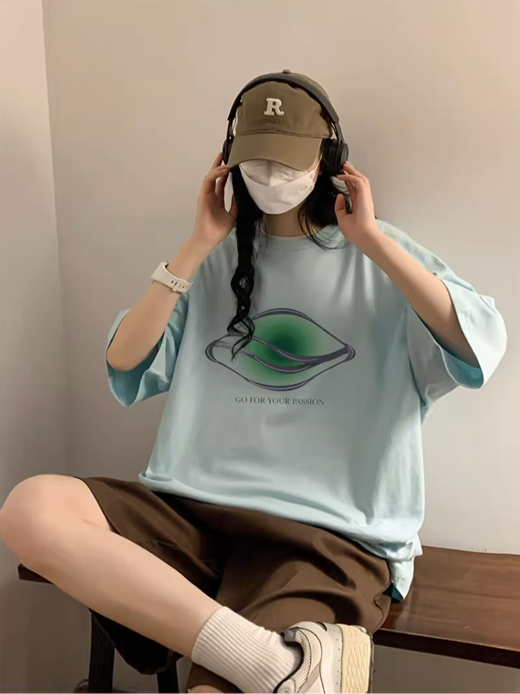 プリントルーズTシャツ DPB71221