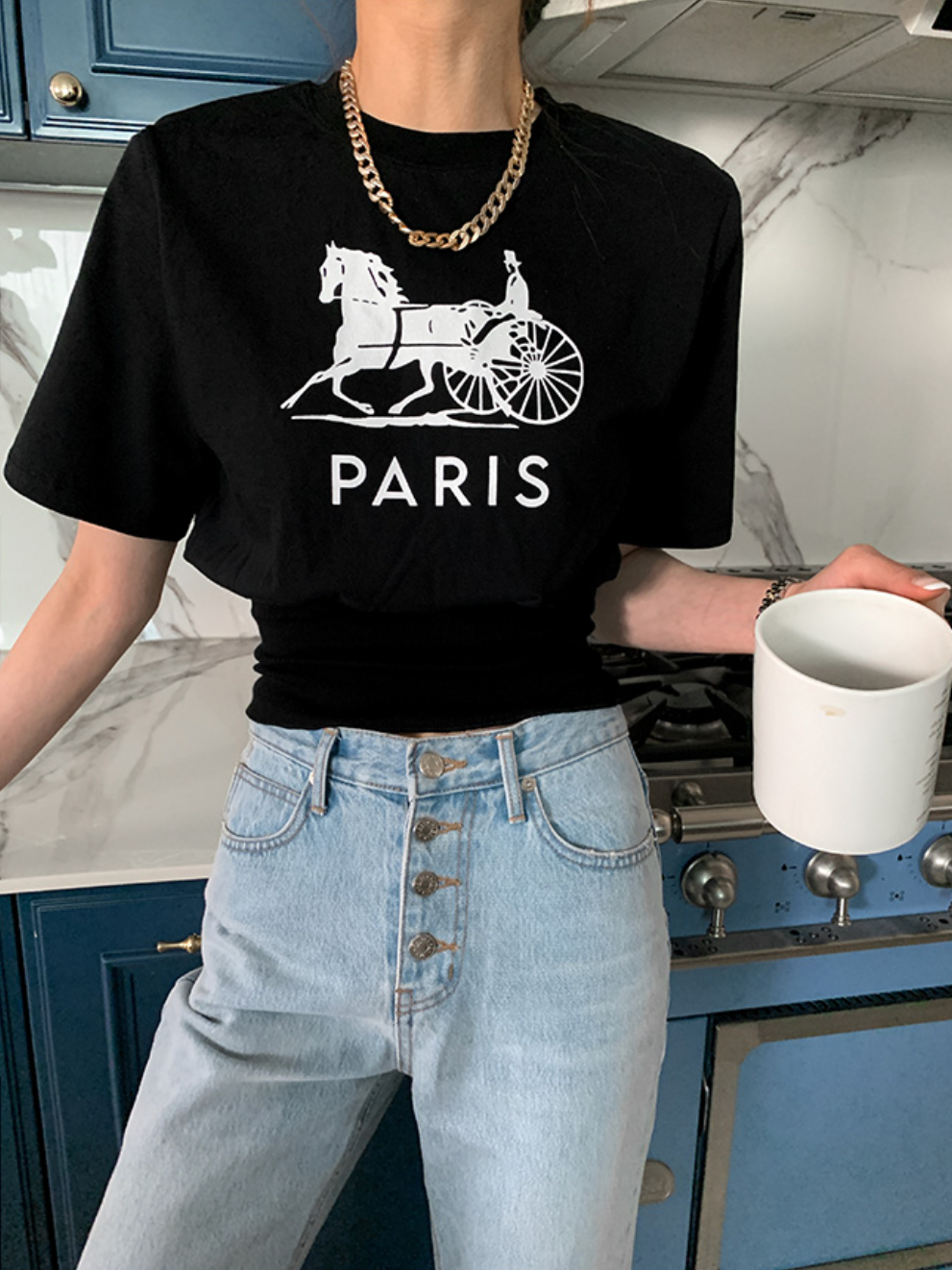PARISデザインTシャツ CPA42009