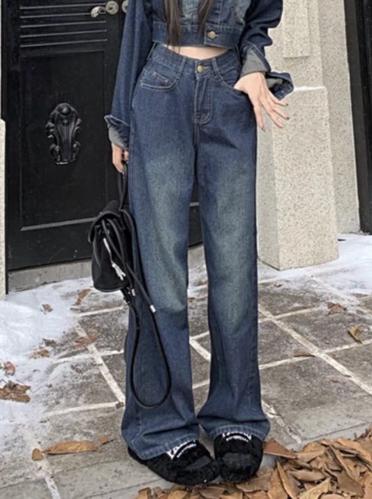 ハイウエストストレートデニムパンツ CPA42145