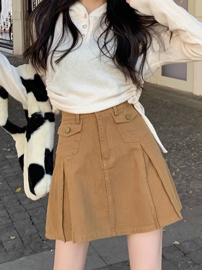 ポケットデニムミニスカート CPA42221