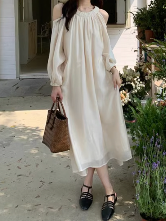 シフォンギャザーワンピース CPA42074