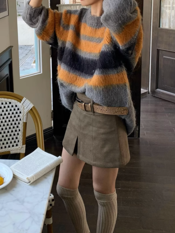 バイカラーボーダーニット CPA42153