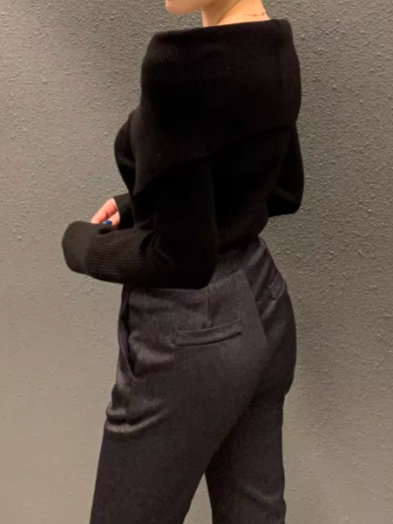 オフショルリブニット CPA42033