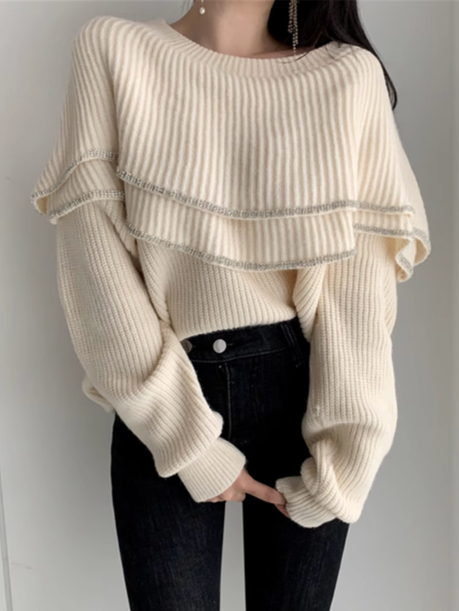 ダブルフリルニット CPA42110