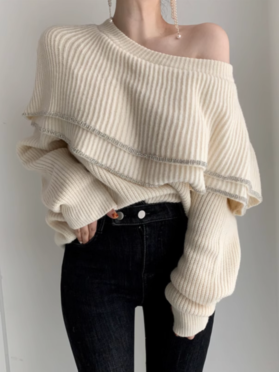 ダブルフリルニット CPA42110