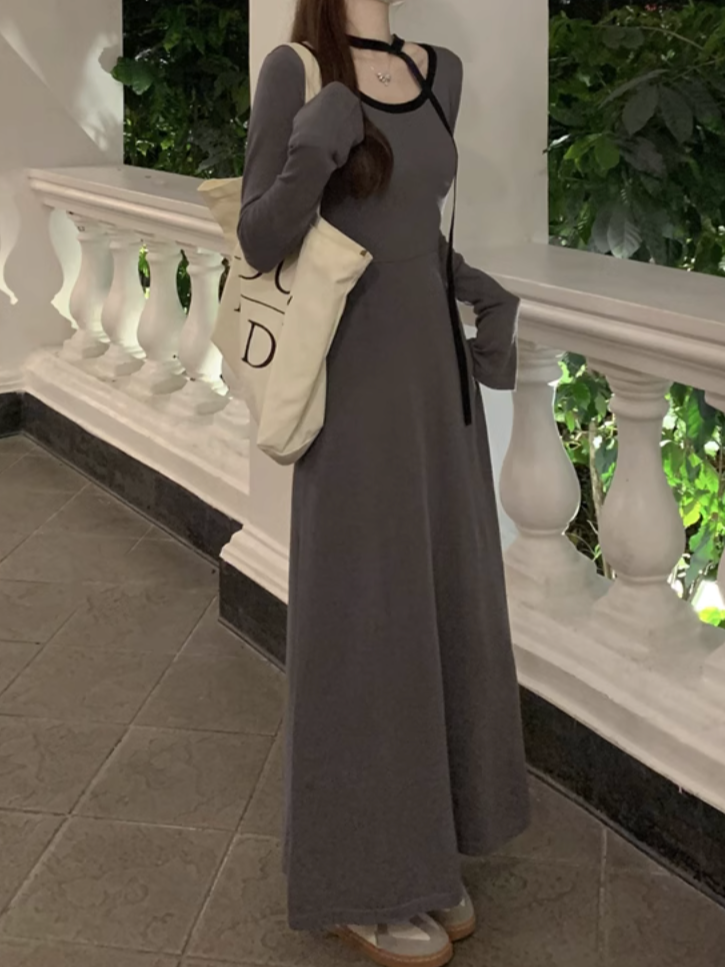 ラウンドネックワンピース CPA42232