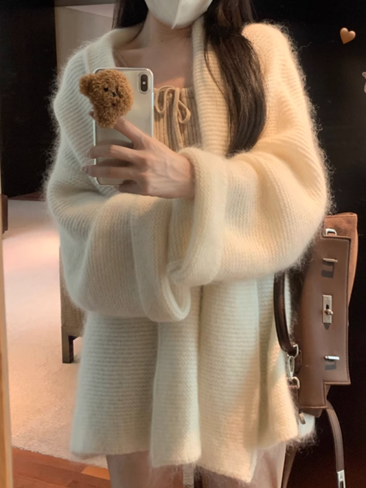 モヘアライクロングカーディガン CPA42231