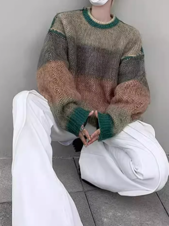 ボーダーシャギーニット SPA09250