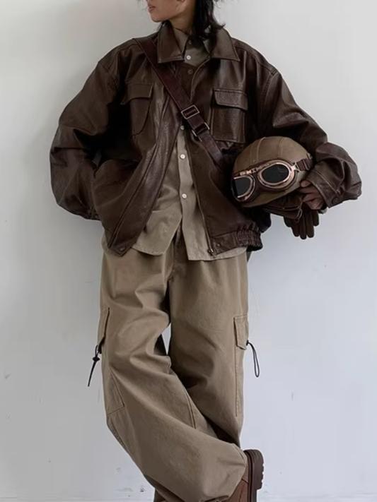 ダブルポケットレザージャケット SPA09158