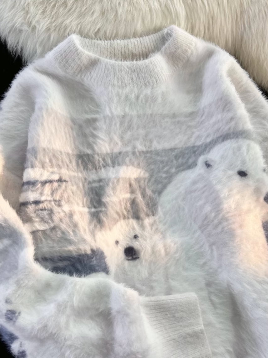 シロクマシャギーニット SPA09079