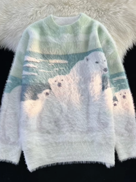 シロクマシャギーニット SPA09079