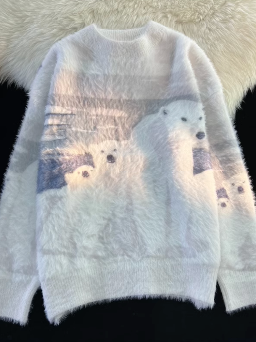 シロクマシャギーニット SPA09079